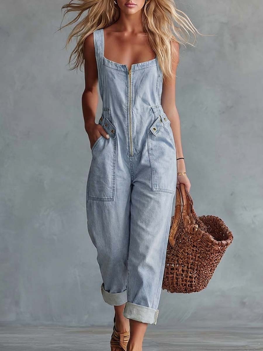 Piera | Tuta in Denim Casual