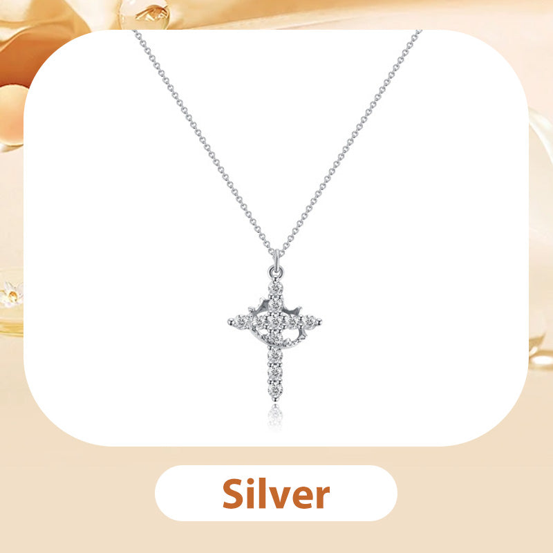 Collana Eterna con Croce e Corona