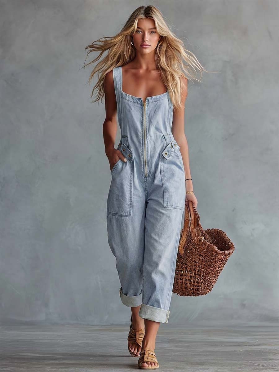 Piera | Tuta in Denim Casual