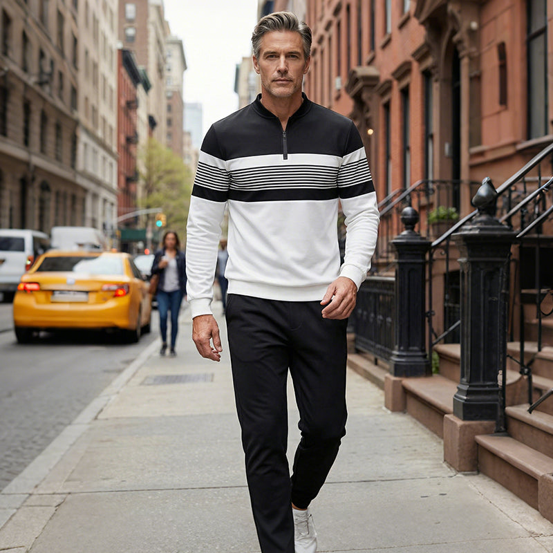 Eduardo | Completo Maglione e Pantalone con Stampa Grafica