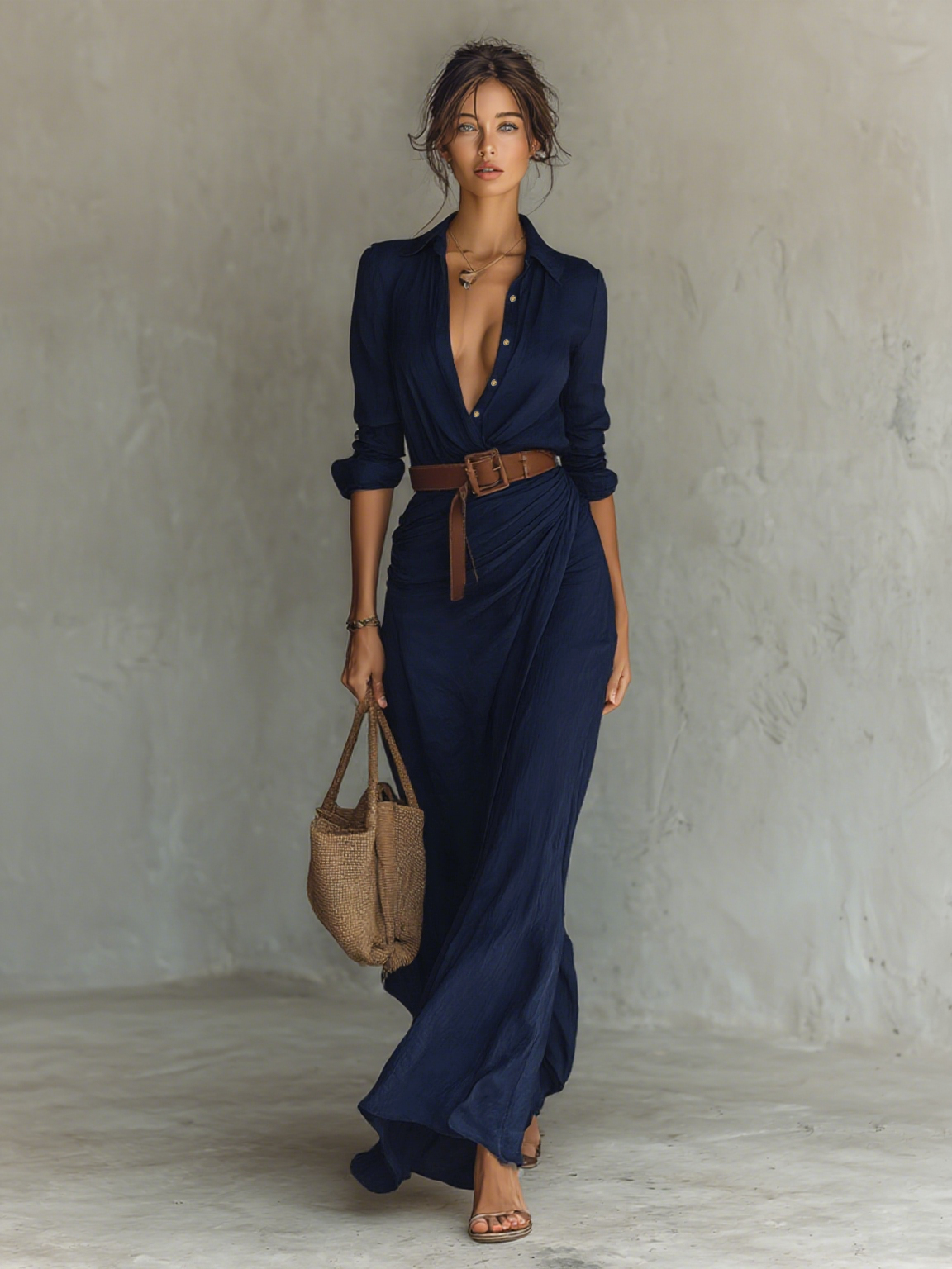 Sofia | Abito Maxi Elegante con Cintura