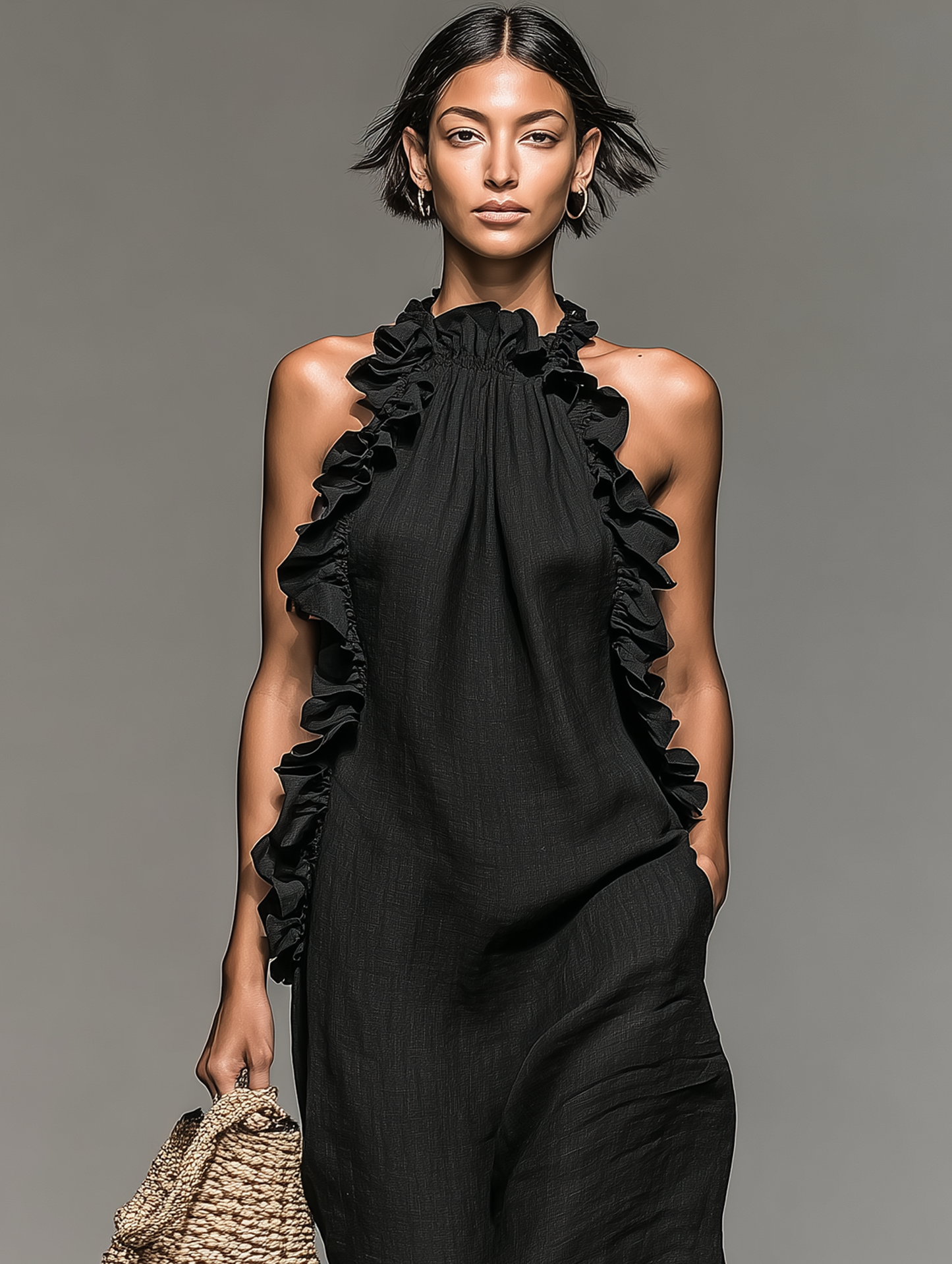 Ilaria | Abito Maxi con Rouches