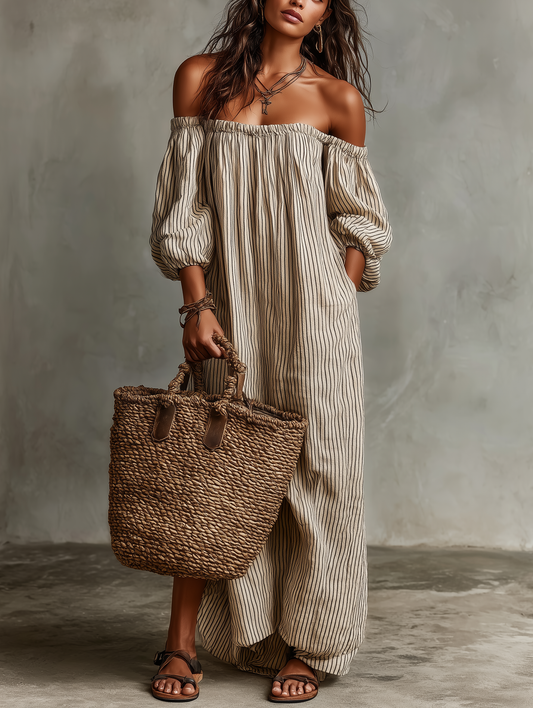 Petra | Vestido maxi minimalista