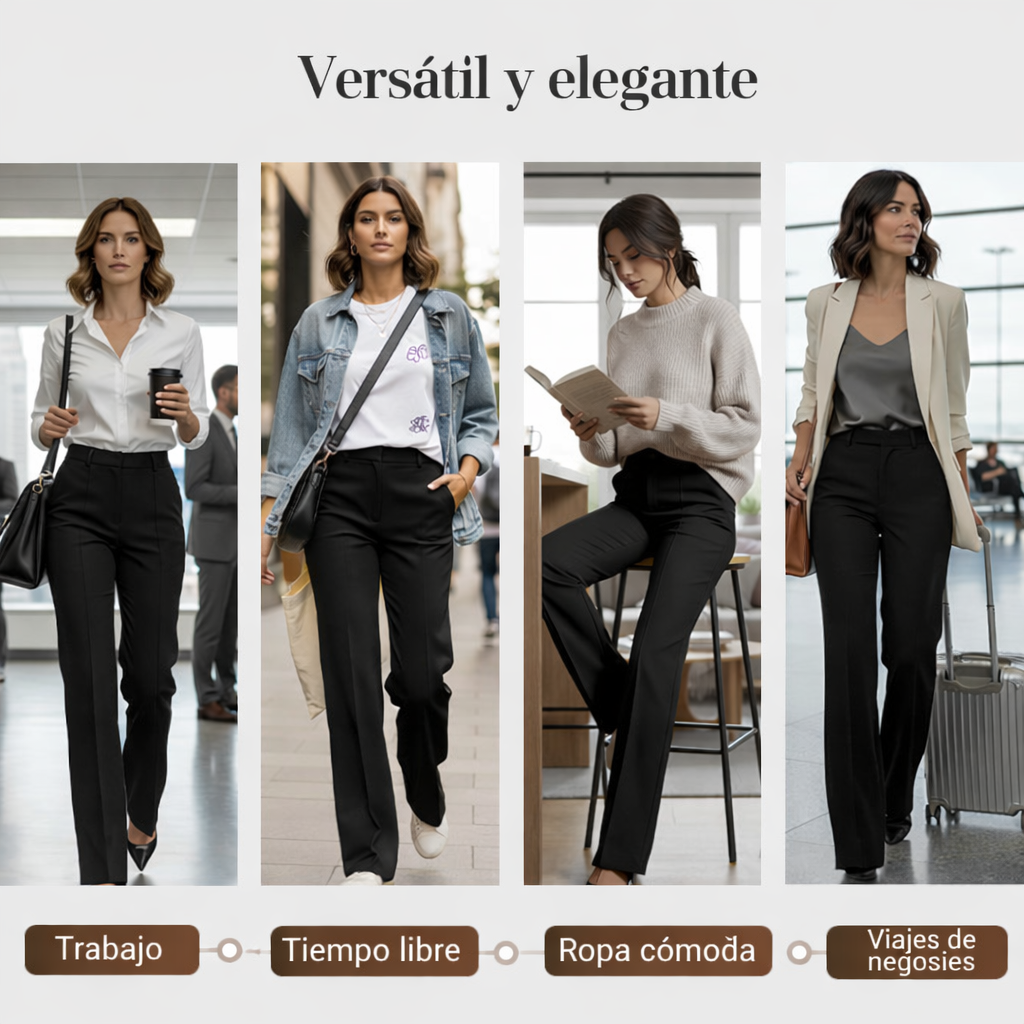 Concetta | Pantalone a Gamba Larga che Slancia ed Eleva il Look