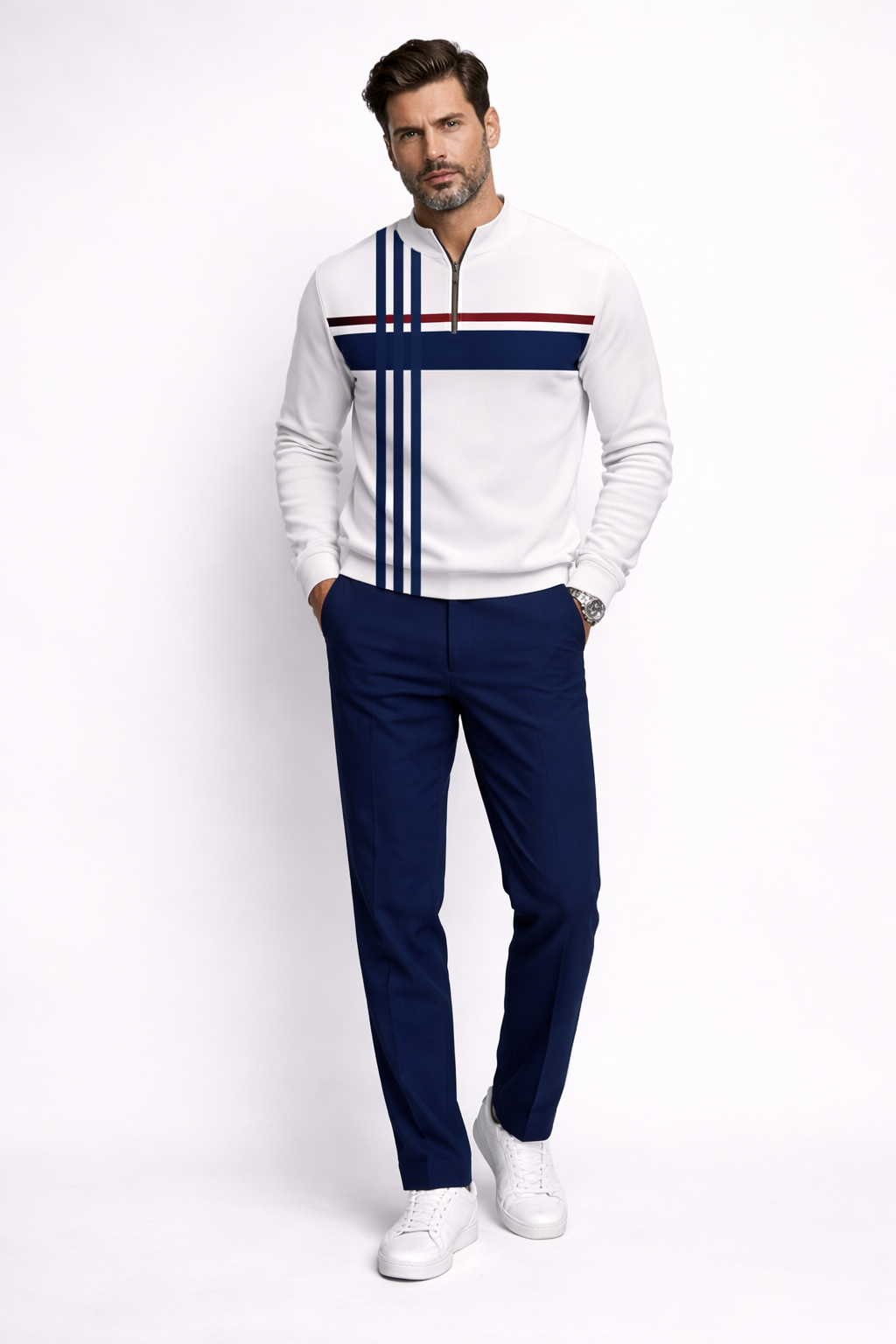 Eduardo | Completo Maglione e Pantalone con Stampa Grafica