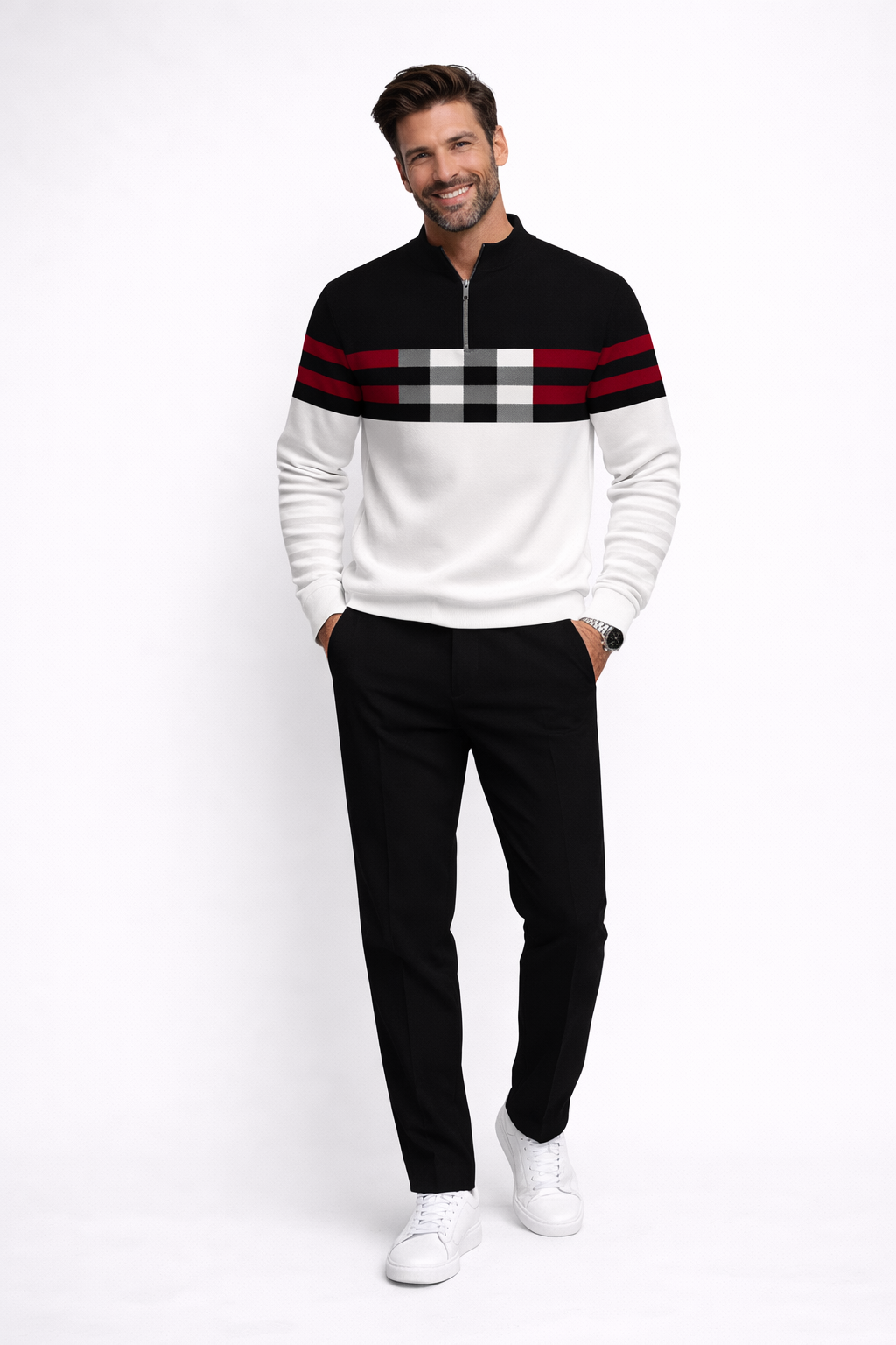 Eduardo | Completo Maglione e Pantalone con Stampa Grafica