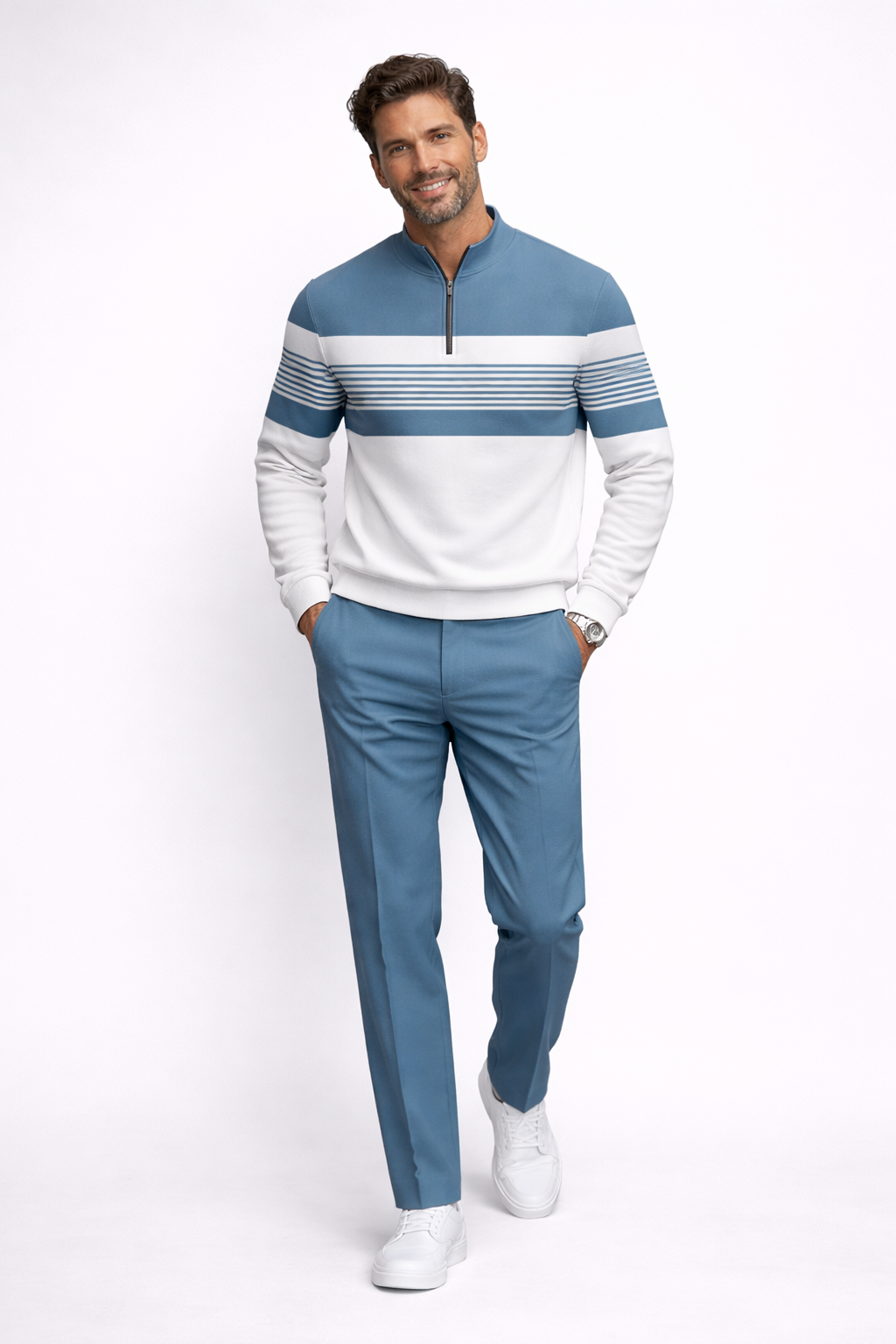 Eduardo | Completo Maglione e Pantalone con Stampa Grafica