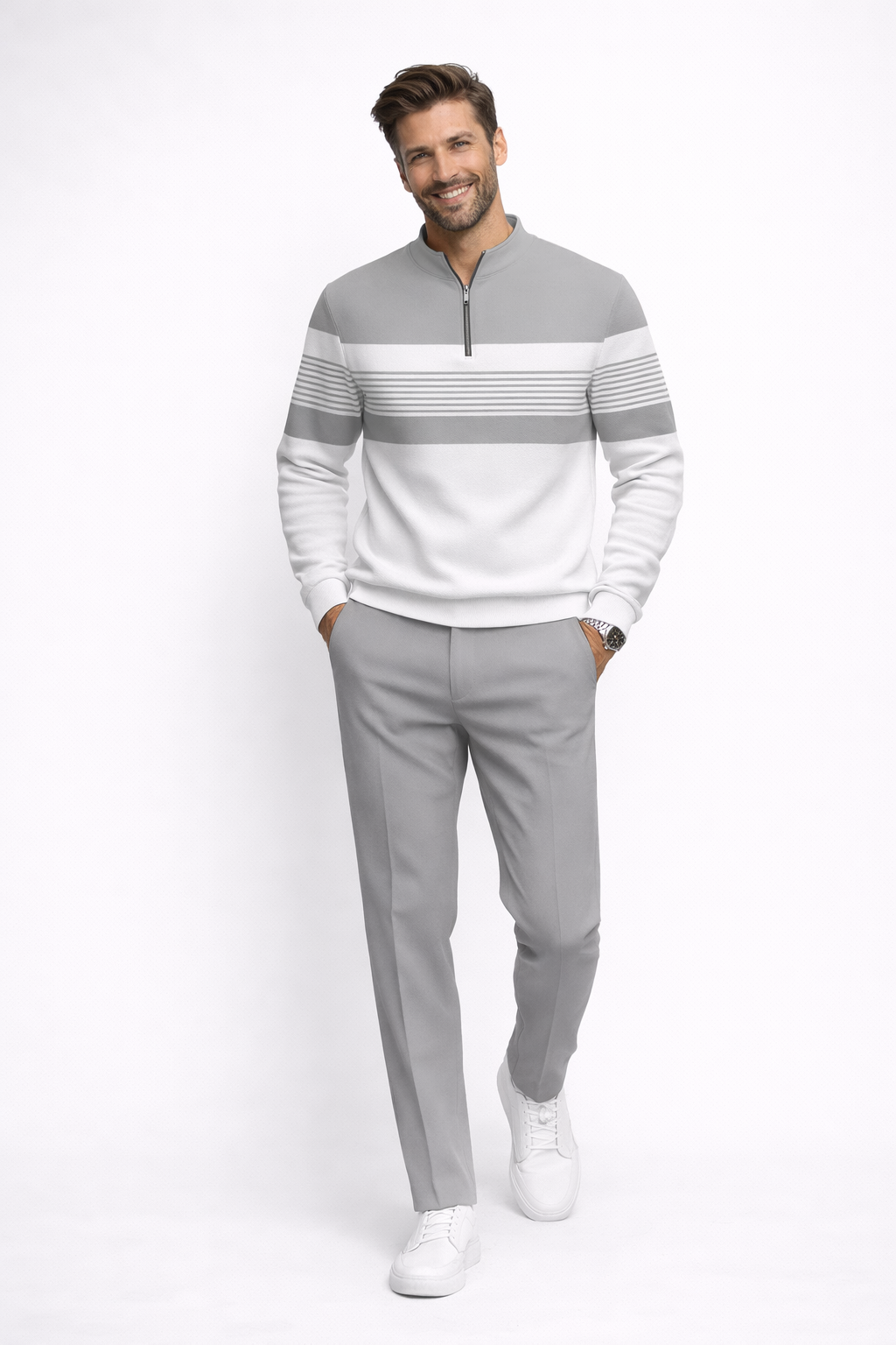 Eduardo | Completo Maglione e Pantalone con Stampa Grafica