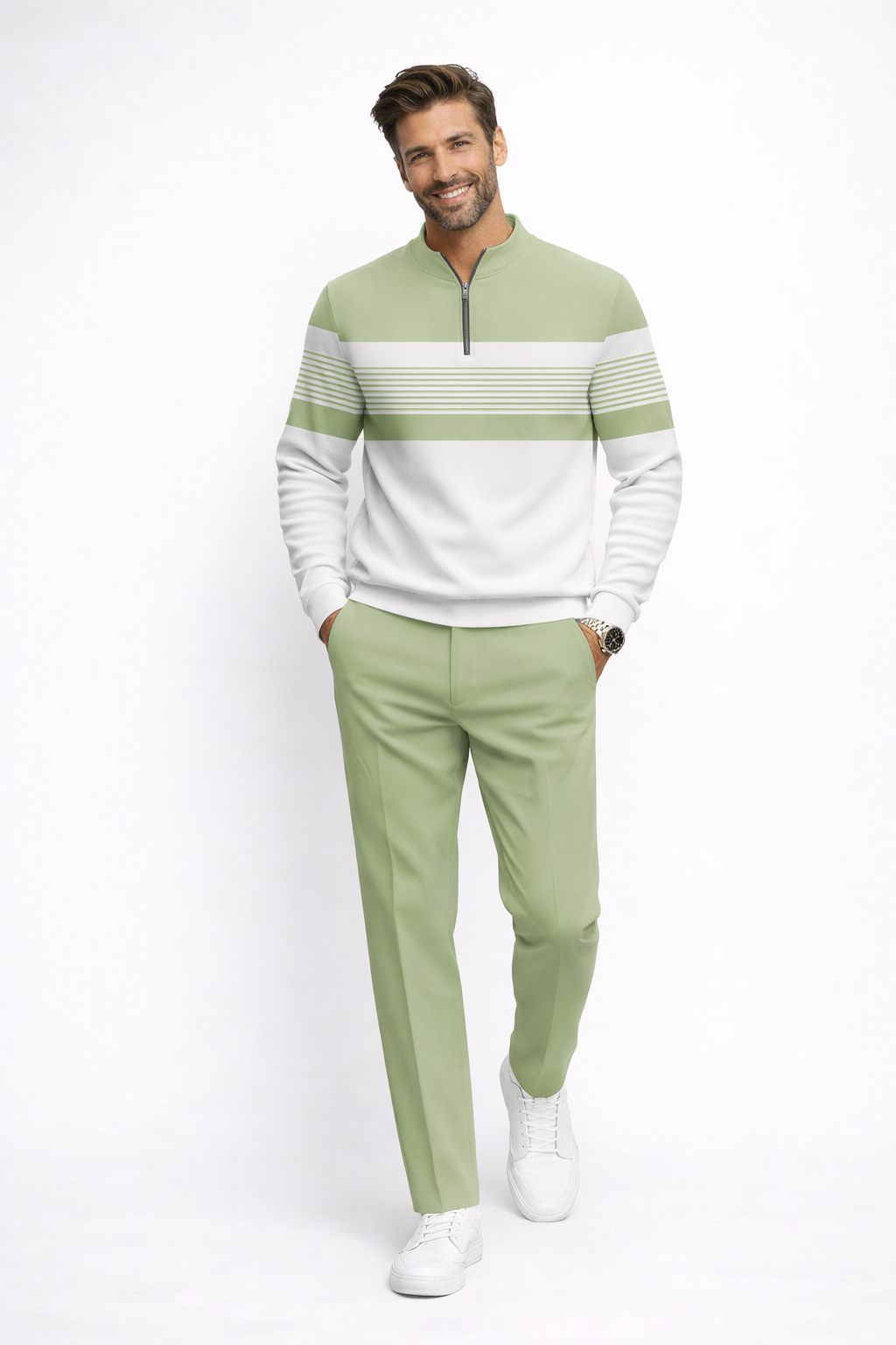 Eduardo | Completo Maglione e Pantalone con Stampa Grafica