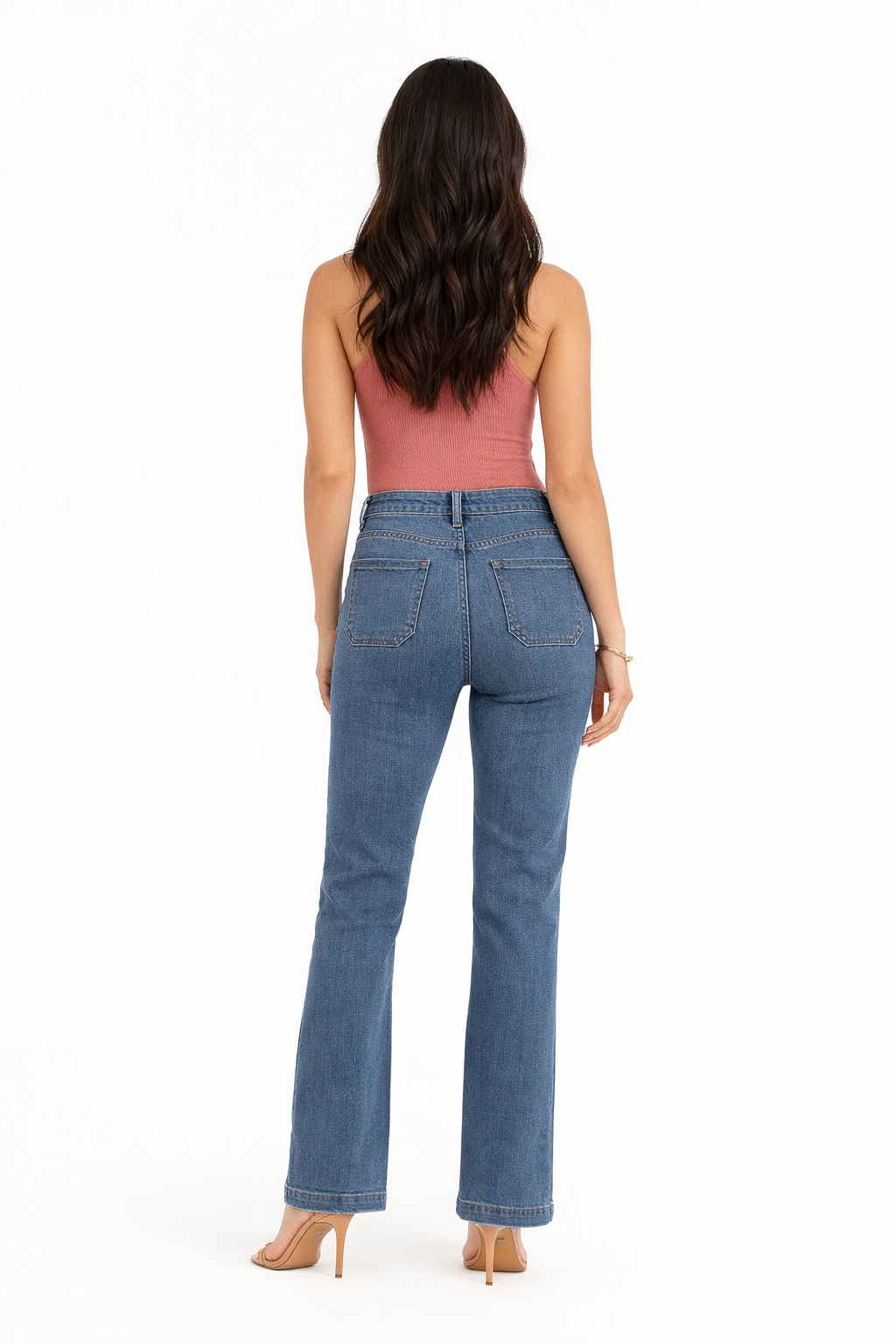 Ornella | Jeans Dritto a Vita Alta Campana