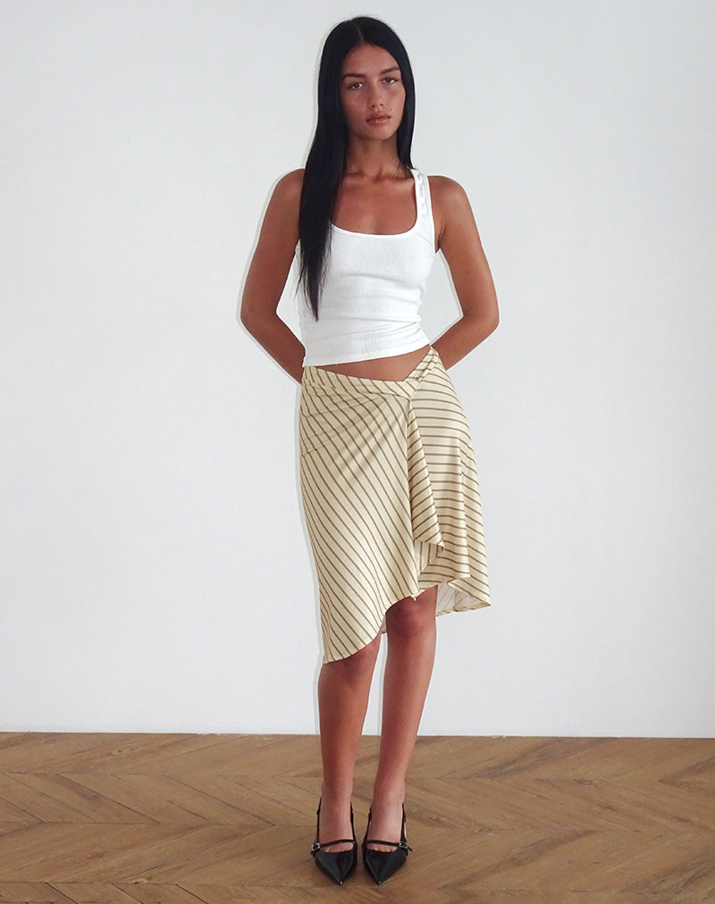 Estella | Gonna a Righe Gialle
