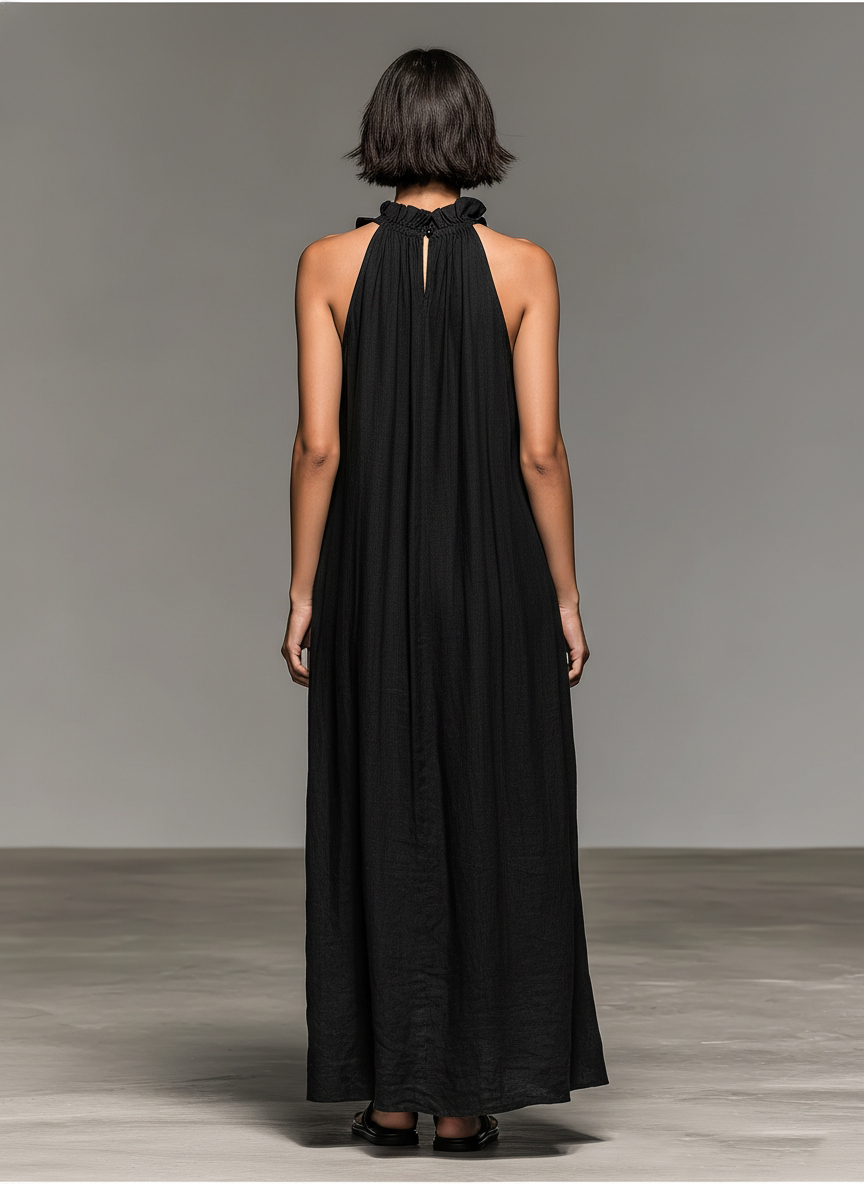 Ilaria | Abito Maxi con Rouches
