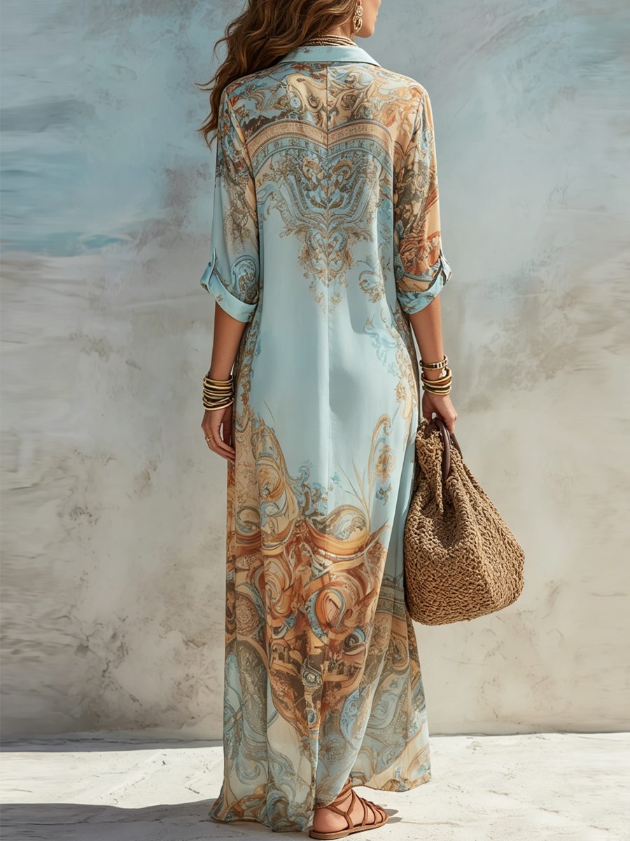Beatrice | Abito Camicia Mediterraneo