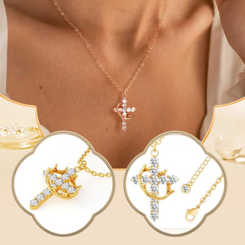 Collana Eterna con Croce e Corona