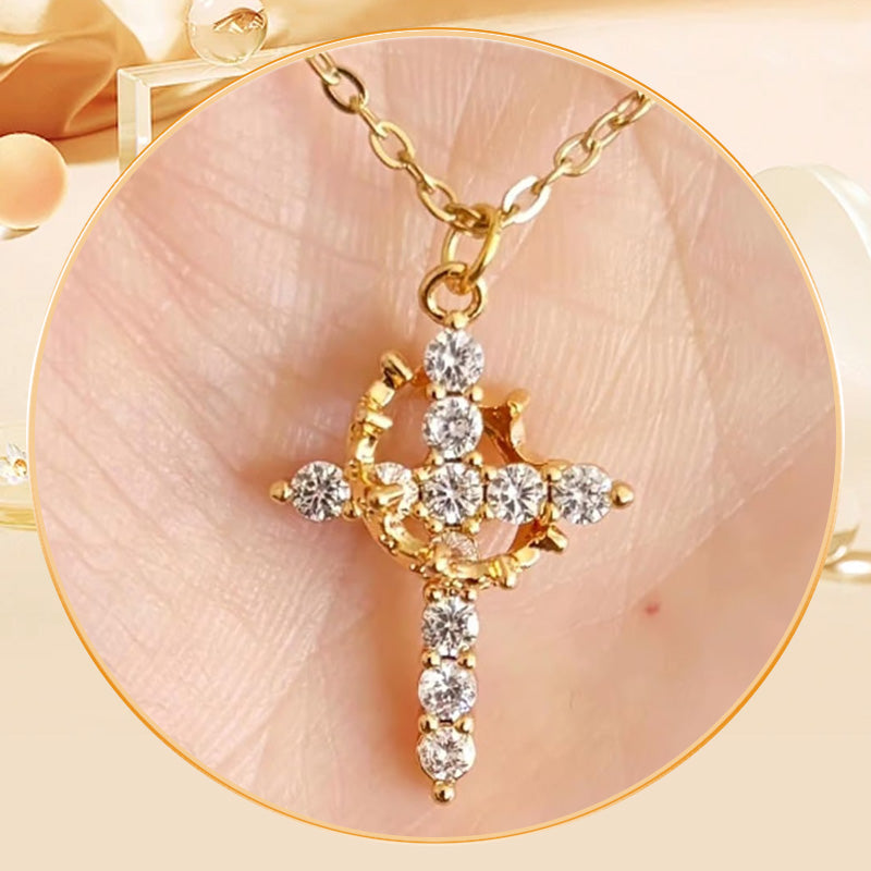 Collana Eterna con Croce e Corona