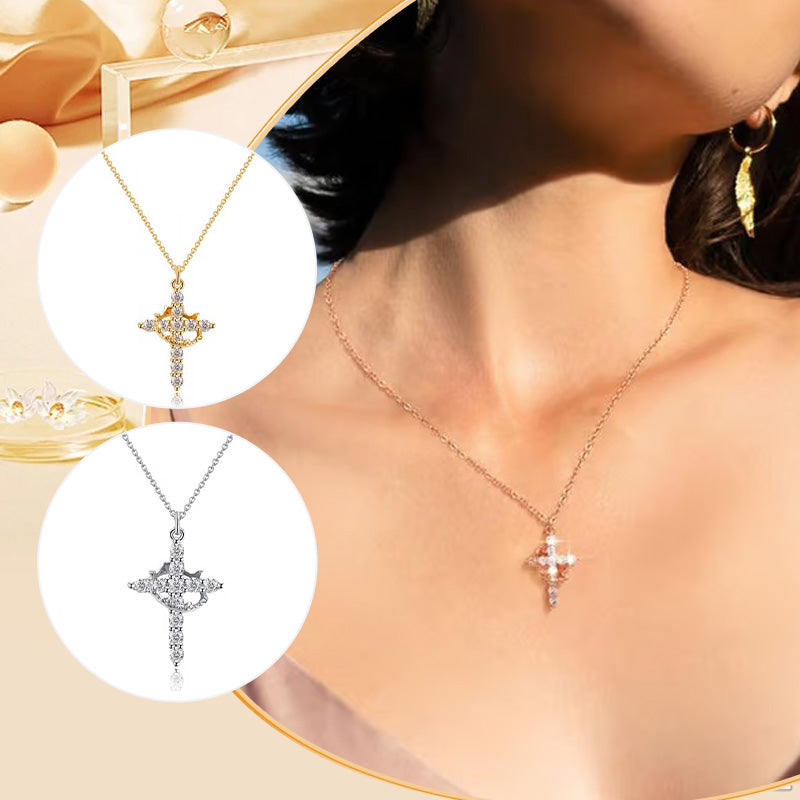 Collana Eterna con Croce e Corona