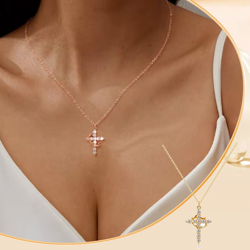 Collana Eterna con Croce e Corona