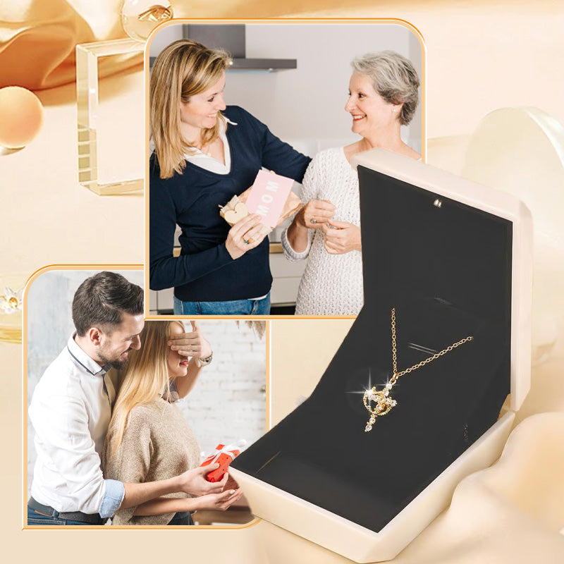 Collana Eterna con Croce e Corona