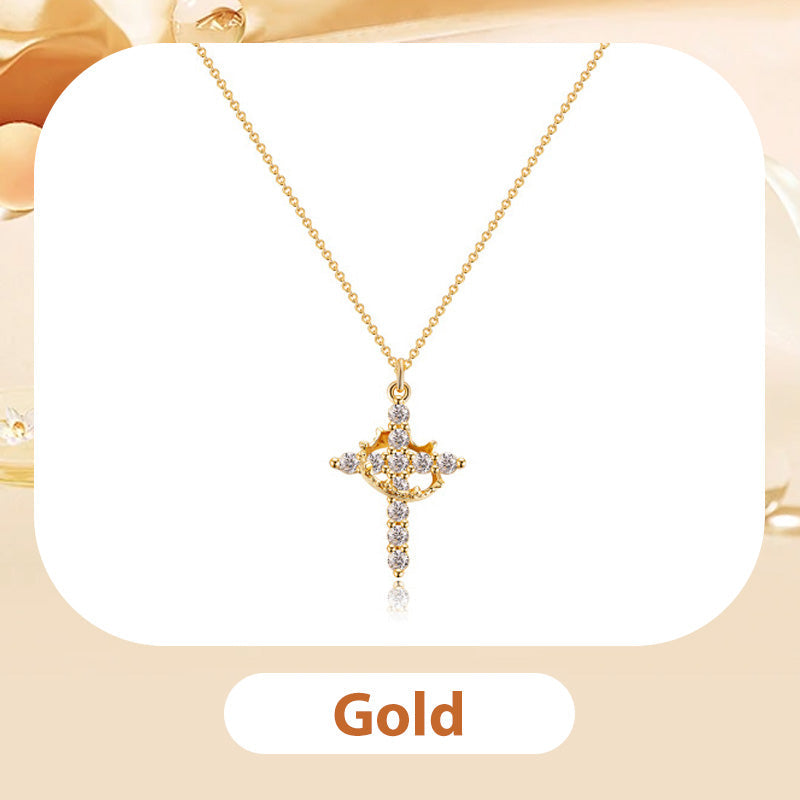 Collana Eterna con Croce e Corona