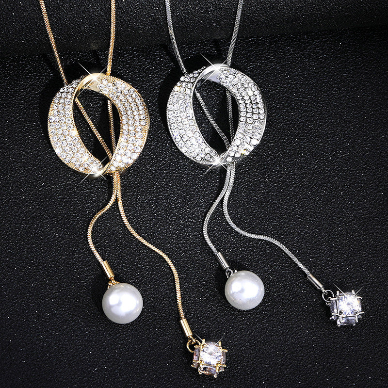 ✨ Collana brillante con perla