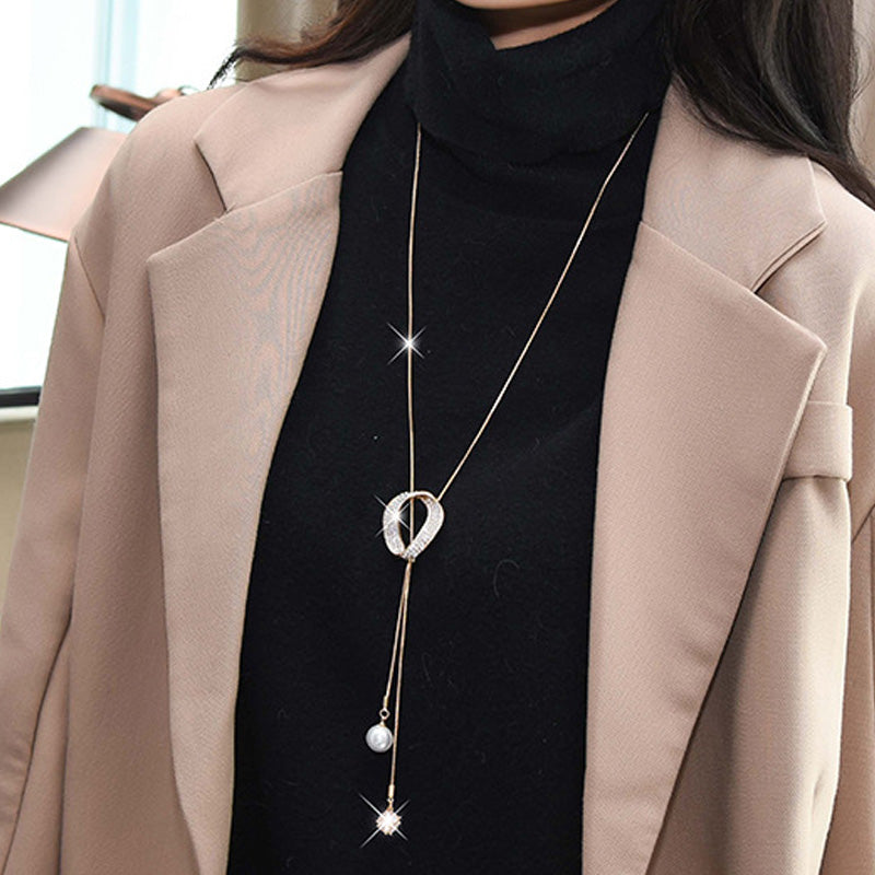 ✨ Collana brillante con perla
