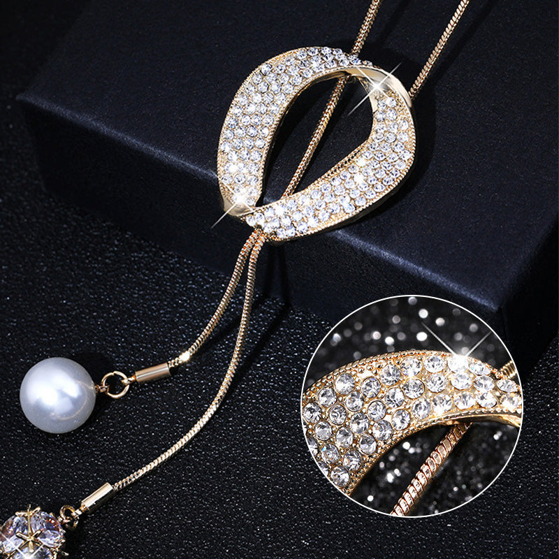 ✨ Collana brillante con perla