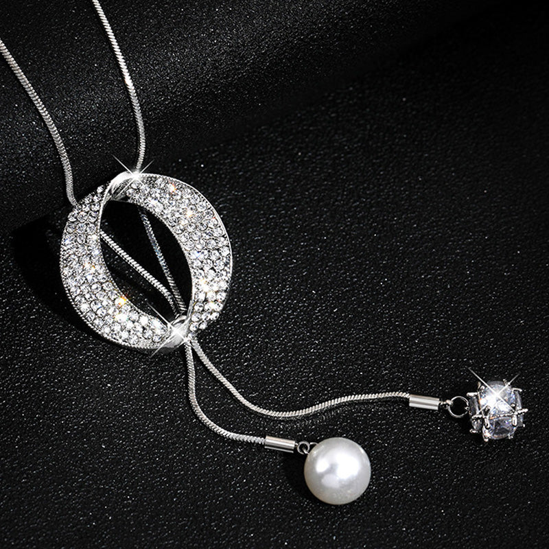 ✨ Collana brillante con perla