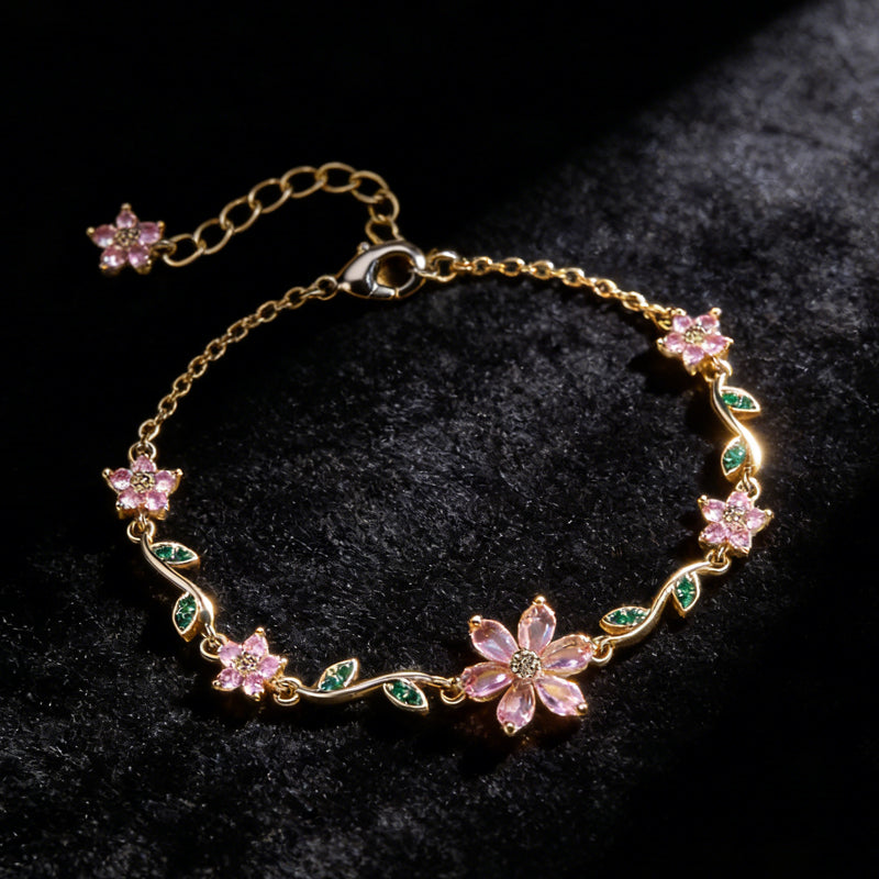 Bracciale da donna con fiore di ciliegio