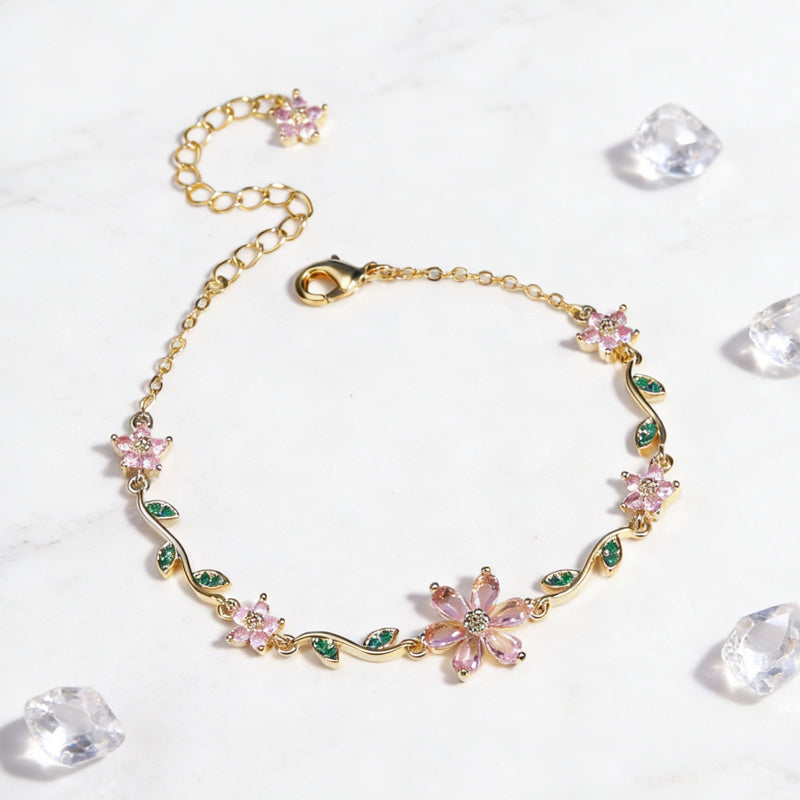 Bracciale da donna con fiore di ciliegio