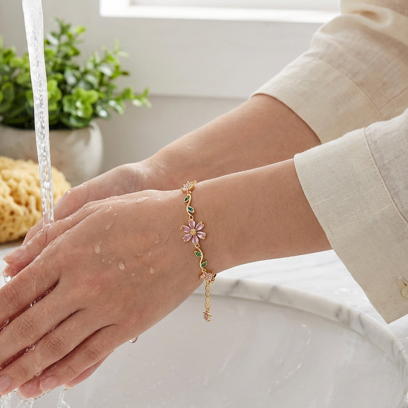 Bracciale da donna con fiore di ciliegio