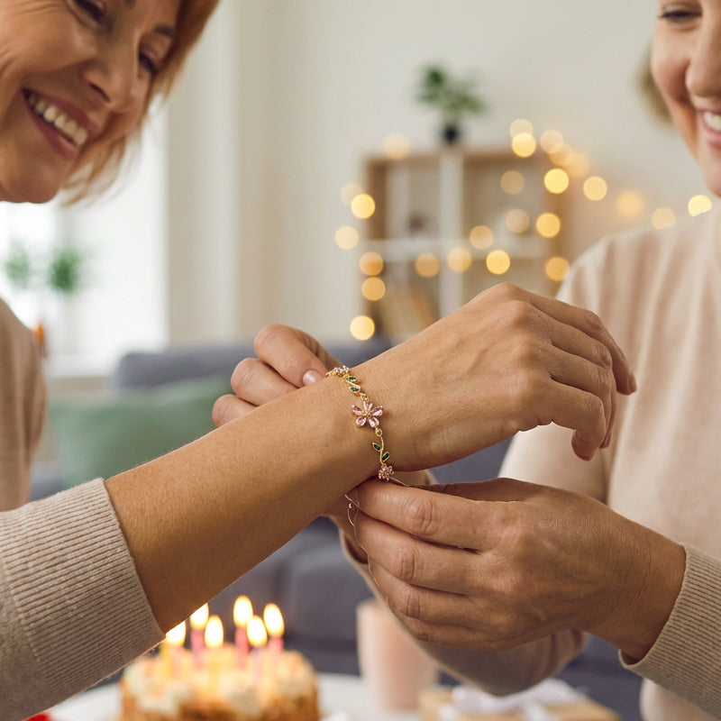 Bracciale da donna con fiore di ciliegio