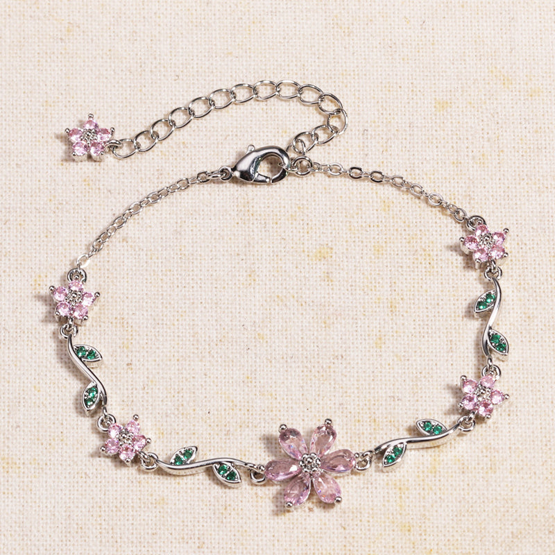 Bracciale da donna con fiore di ciliegio