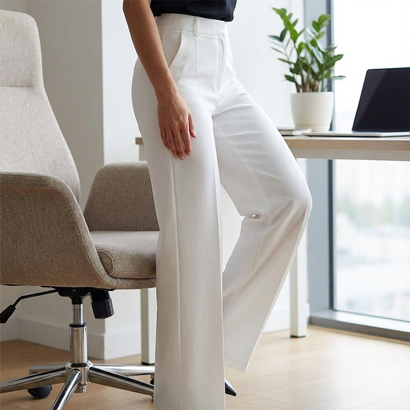 Concetta | Pantalone a Gamba Larga che Slancia ed Eleva il Look